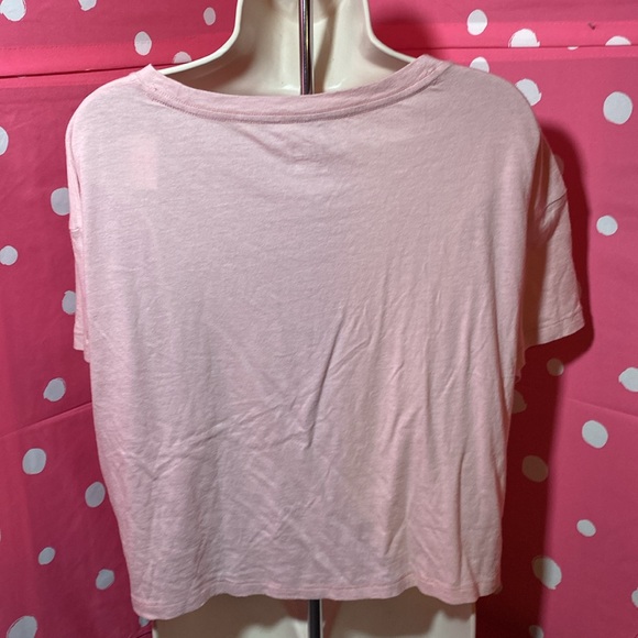 NWT L VS PINK short sleeve crop top - Picture 2 of 4